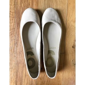 Nine West Nude Patent Leather Ballet Flats